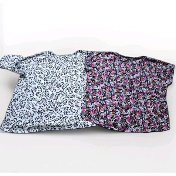 Top Women 2X Lot of 2 AE In Every Story Northern Reflections Floral Soft Cottage - Picture 3 of 16